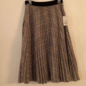 A New Day Plaid Skirt Size Small Pink/Grey/Black